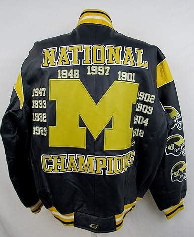 wolverine leather jacket replica|michigan wolverines leather jacket.